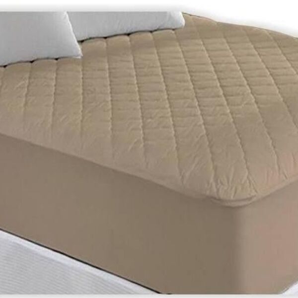 Protetor De Colchão Impermeável Casal Queen  Bege