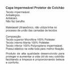Protetor De Colchão Impermeável Matelado Solteiro Branco Enxo