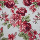 Protetor De Colchão Impermeável Queen Floral Vermelho Enxovai