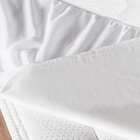 Protetor De Colchão Solteiro Flor De Algodão Branco