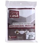 Protetor De Colchão Solteiro Impermeável Prático 88x188x30cm