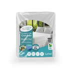 Protetor de Colchão Solteiro Malha Gel Poliéster Branco