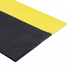 Protetor de Garagem Eva 100x30x1cm Preto e Amarelo 1 peça Fixtil