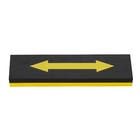 Protetor Parachoque 30x8cm EVA Preto e Amarelo