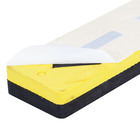 Protetor de Parachoque 30x8x3cm EVA Preto e Amarelo Fixtil 2 peças