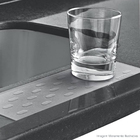 Protetor De Pia De Cozinha Transparente Com Friso Louças