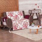Protetor De Sofá 2 E 3 Lugares Bouquet Rosé Enxovais Aquarela