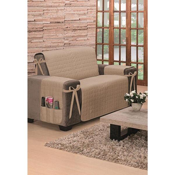 Protetor De Sofá 2 Lugares Assento De 1,10m Dupla Face