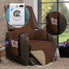 Protetor De Sofá Com Assento De 50cm Manu Cáqui E Tabaco