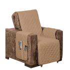 Protetor De Sofá Com Assento De 50cm Manu Cáqui E Tabaco