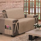 Protetor De Sofá Dupla Face Premium 2 E 3 Lugares - Cáqui/pal