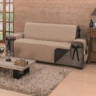 Protetor De Sofá Dupla Face Premium 3 Lugares King - Preto/cá