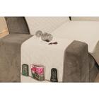 Protetor De Sofá Impermeável 03 E 02 Lugares Cáqui E Palha