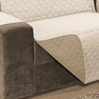 Protetor De Sofá Impermeável 03 E 02 Lugares Cáqui E Palha