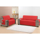 Protetor De Sofá King 3 Lugares Matelado Vermelho 1 Peça