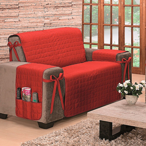 Protetor De Sofá Premium King 2 Lugares Micropercal 150 Fios