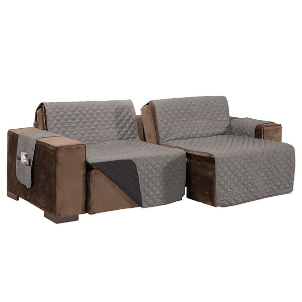 Protetor De Sofá Retrátil Dupla Face Microfibra 2 20m - Cinza