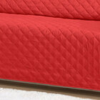 Protetor De Sofá Vermelho Matelado 3 Lugares 1 Peça