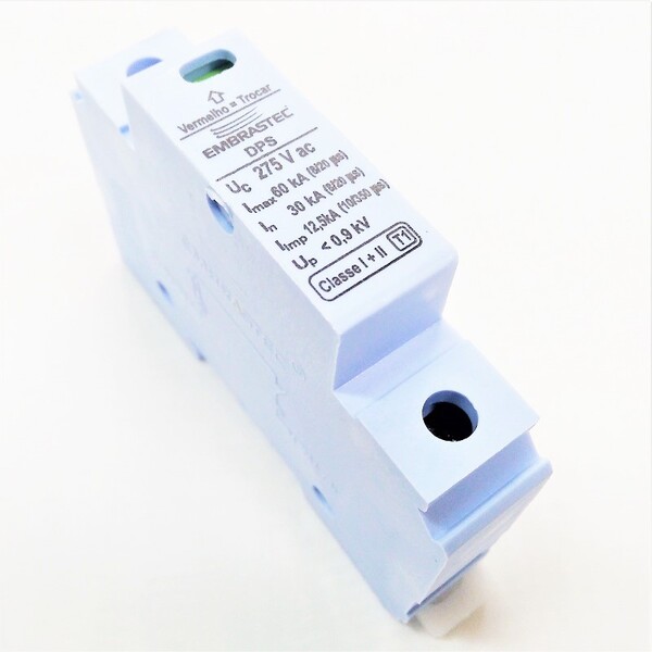 Protetor De Surto Dps Classe I/ii 12,5/60ka 275vca Fase