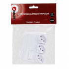 Protetor de Surto Elétrico Fusível 3Tomada(s) Branco Lexman
