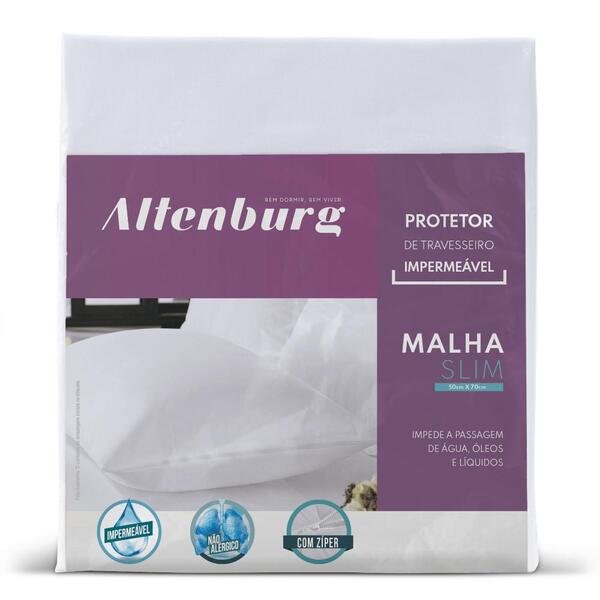 Protetor De Travesseiro Altenburg Malha Slim 60cm X 1,00m