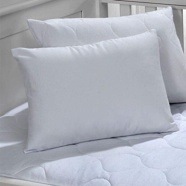 Protetor De Travesseiro Baby Liso Impermeável Branco