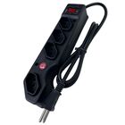 Protetor Elétrico 0,85cm 4 Tomadas 10A Preto Lexman