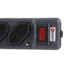 Protetor Elétrico 4Tomadas Cabo 85cm Bivolt Preto Lexman