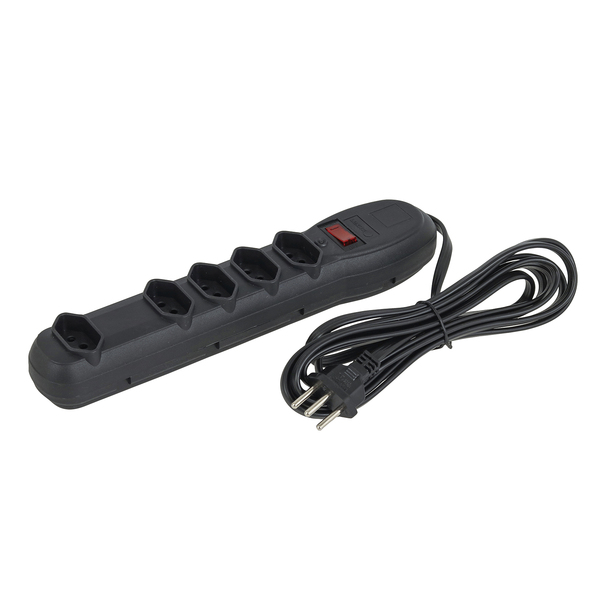 Protetor Elétrico 5tomadas Bivolt Preto Lexman