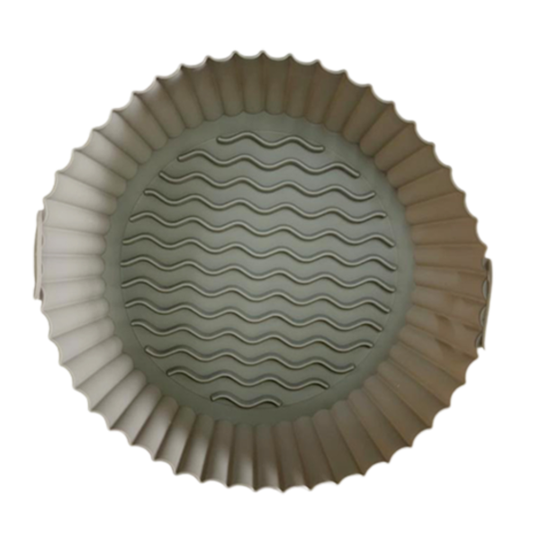 Protetor Forma Para Air Fryer Silicone Reutilizável - Cinza