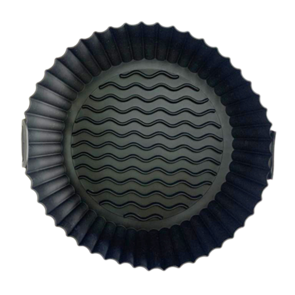 Protetor Forma Para Air Fryer Silicone Reutilizável - Preto