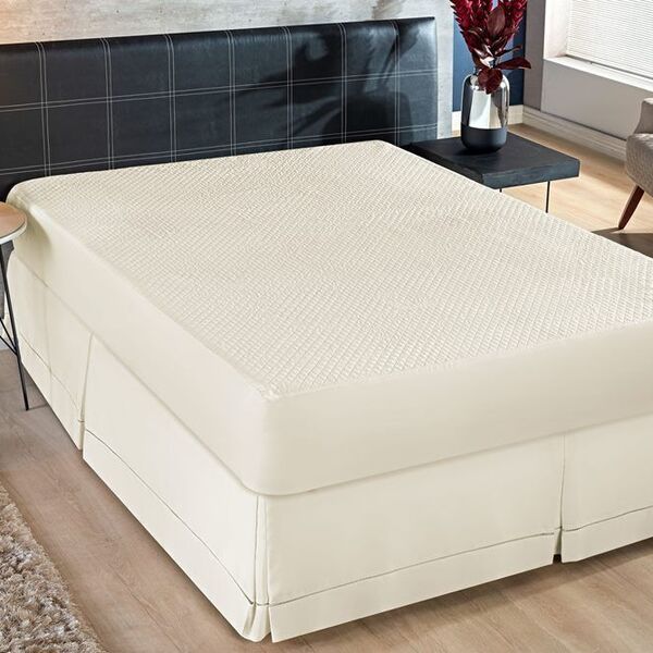 Protetor Impermeável Para Colchão Bia Casal - Palha