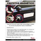Protetor Magnético para Porta de Veículo 2 unidades 62x22x2,5cm PRO/05