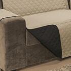 Protetor P/ Sofá De 02 Lugares 1,10m Dupla Face Manu Cáqui