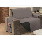 Protetor P/ Sofá De 02 Lugares 1,10m Dupla Face Manu Cinza