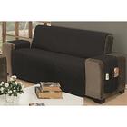 Protetor P/ Sofá De 03 Lugares 1,50m Cinza Com Preto