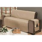 Protetor P/ Sofá De 03 Lugares 1,50m Dupla Face Manu Cáqui