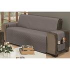 Protetor P/ Sofá De 04 Lugares 2,20m Cinza Com Preto