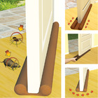 Protetor para Portas Borracha Preto Twin Door 8x90cm Nair