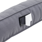 Protetor para Porta Adesivo Fecho Contato Duplo Tecido Cinza 950cm 1 peça