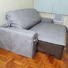 Protetor Pra Sofá De 3 Lugares Retrátil E Reclinável Em Acqua