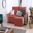 Protetor Sofa Retratil Plaza 2,20m  Cobre/bege