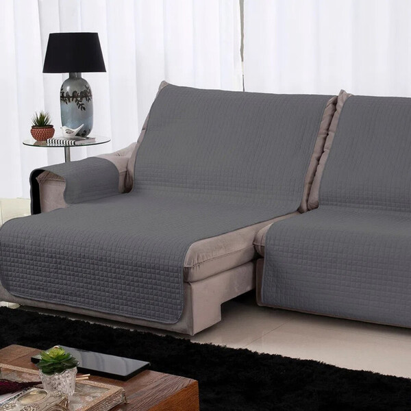 Protetor Sofa Retratil Plaza 2,20m  Gris/preto