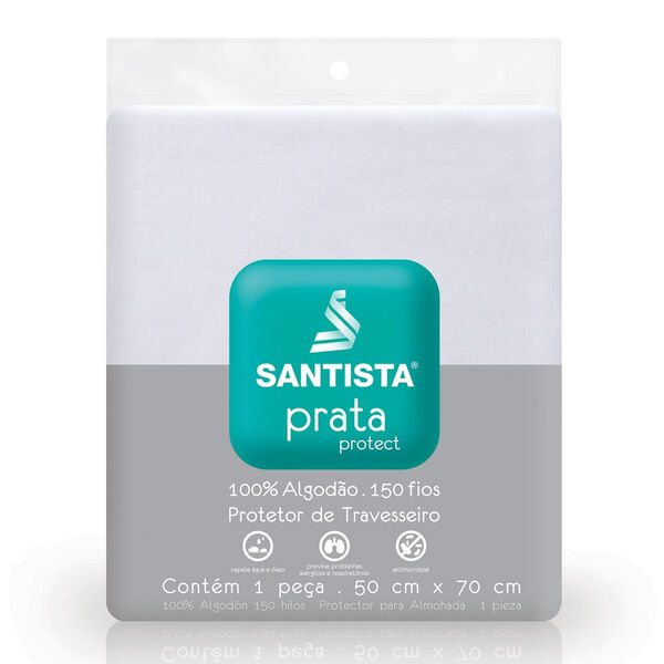 Protetor Travesseiro 50 X 70 Cm Santista Prata Protect