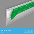 Protetor Veda Porta Slim Borracha 100cm Marrom
