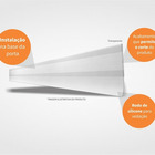 Protetor Veda Porta Slim Borracha 100cm Marrom