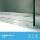 Protetor Veda Porta Slim Borracha 100cm Preto