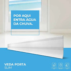 Protetor Veda Porta Slim Borracha 100cm Transparente