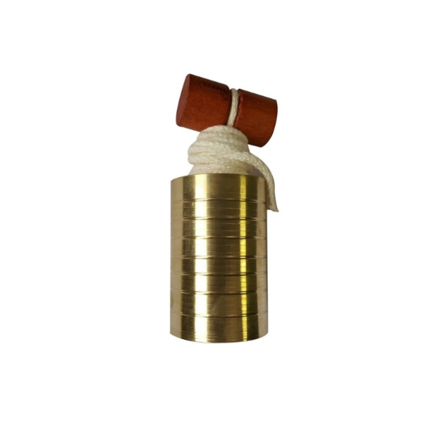 Prumo Cilíndrico C/ Boia De Latão Profissional 1kg
