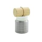 Prumo De Parede De Aço Maciço Base Madeira 750g- Thompson